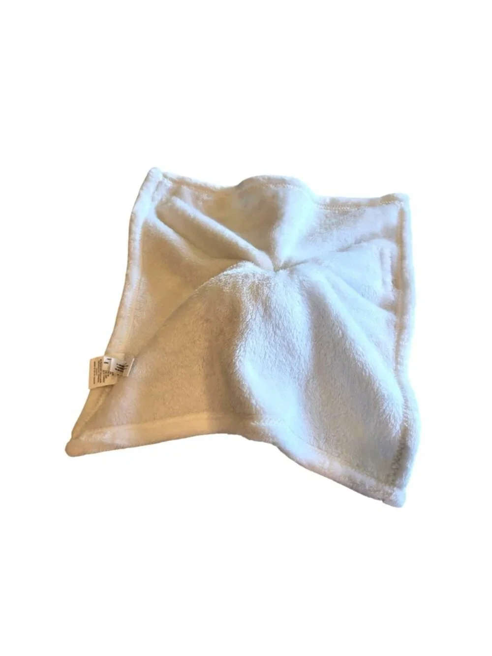Blankets and Beyond White Gray Bunny Plush Security Blanket Lovey